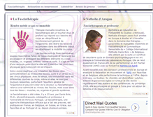 Tablet Screenshot of fascia-therapie.com